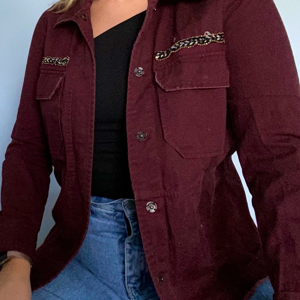 Embroidered Denim Shirt